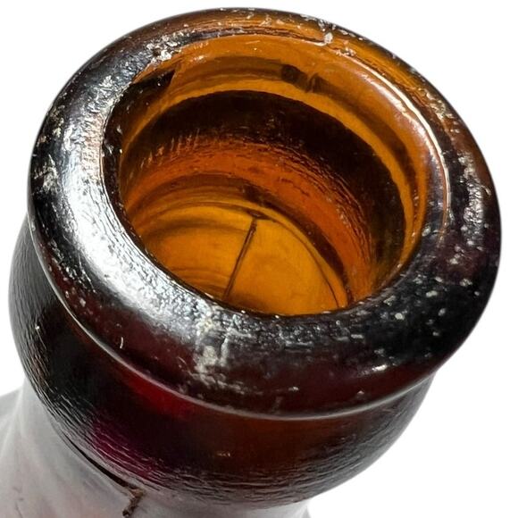 Vintage Bosch Glass Bottle Lake Linden Michigan Amber Not To Be Sold - Picture 5 of 10